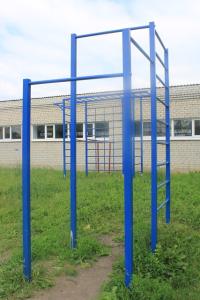 Купить Турник уличный разноуровневый со шведской стенкой в Обь 