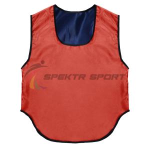 Купить Манишка футбольная двусторонняя Spektr Sport красно-синяя р. 36-40 в Обь 