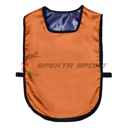 Купить Манишка футбольная двусторонняя универсальная Spektr Sport оранжево-синяя в Обь 